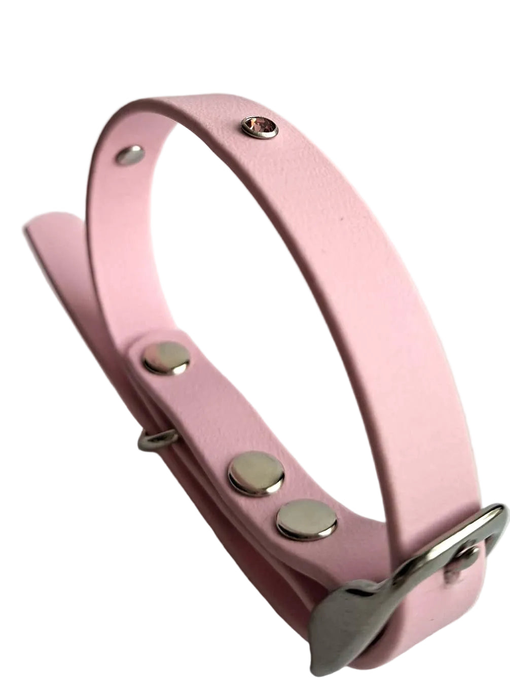 Collier pour chien en biothane - Strass