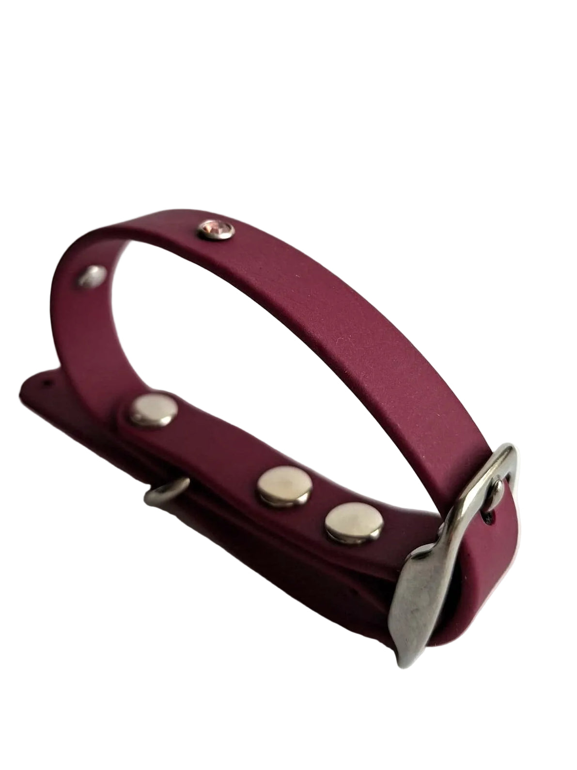 Collier pour chien en biothane - Strass