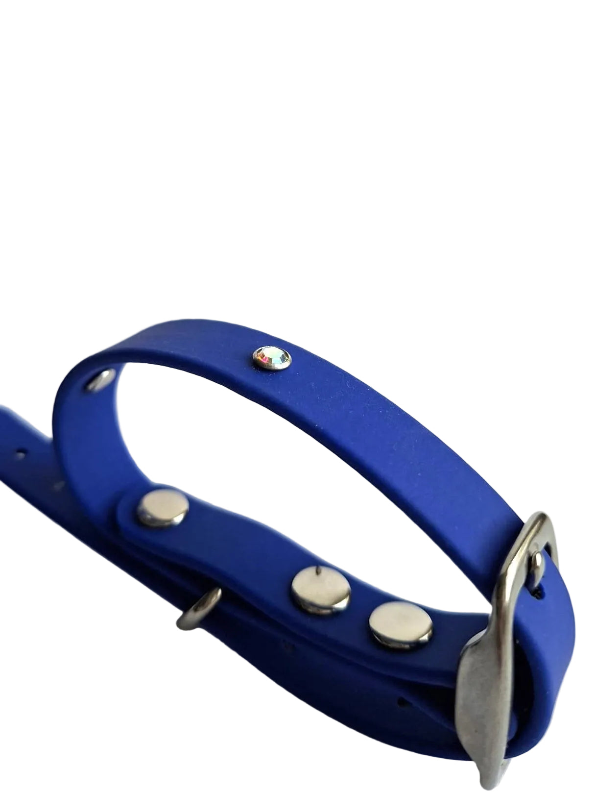 Collier pour chien en biothane - Strass