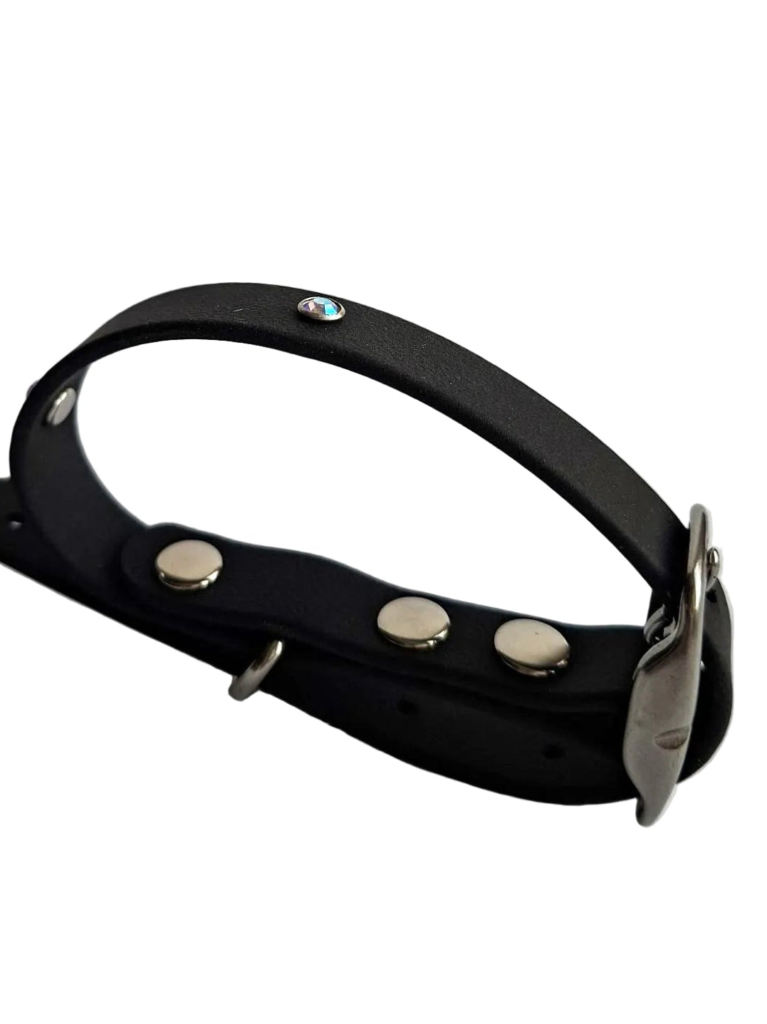 Collier pour chien en biothane - Strass