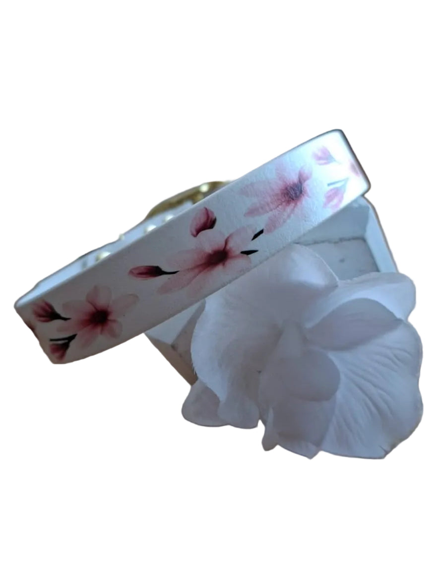 Collier pour chien en biothane - Floral